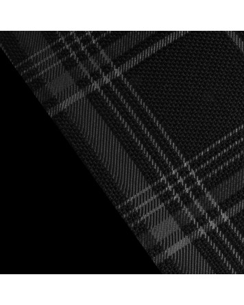 BRAUM Racing Seats Black & Grey Plaid Fabric Material