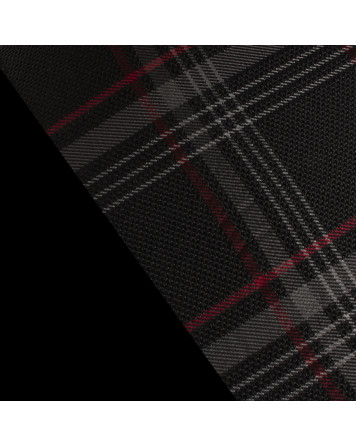 BRAUM Racing Seats Black & Red Plaid Fabric Material