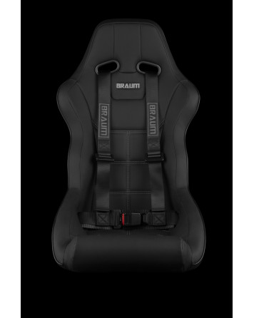 BRAUM Racing Seats 4 Point 2" Strap Racing Harness - Black