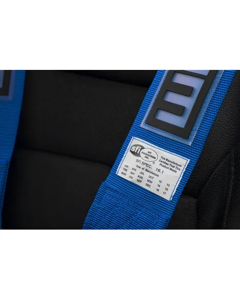 BRAUM Racing Seats 5 Point SFI Approved Racing Harness - Blue BRAUM Racing Seats 5 Point SFI Approved Racing Harness - Blue