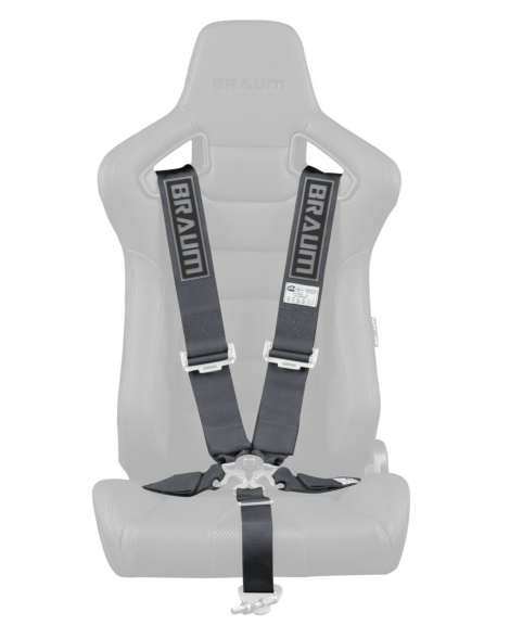 BRAUM Racing Seats 5 Point 3" SFI Approved Racing Harness - Gunmetal BRAUM Racing Seats 5 Point 3" SFI Approved Racing Harness - Gunmetal