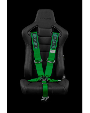 BRAUM Racing Seats 5 Point SFI Approved Racing Harness - Green