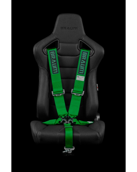 BRAUM Racing Seats 5 Point SFI Approved Racing Harness - Green