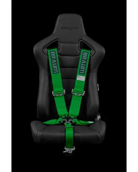 BRAUM Racing Seats 5 Point SFI Approved Racing Harness - Green