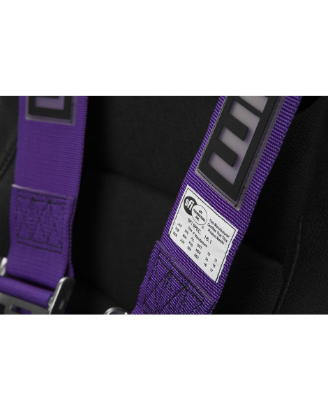 BRAUM Racing Seats 5 Point SFI Approved Racing Harness - Purple BRAUM Racing Seats 5 Point SFI Approved Racing Harness - Purple