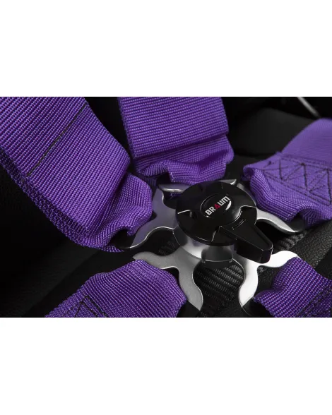 BRAUM Racing Seats 5 Point SFI Approved Racing Harness - Purple BRAUM Racing Seats 5 Point SFI Approved Racing Harness - Purple