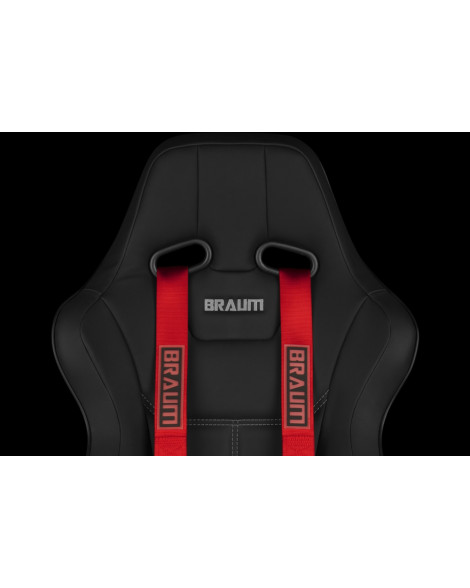 BRAUM Racing Seats 4 Point 2" Strap Racing Harness - Red BRAUM Racing Seats 4 Point 2" Strap Racing Harness - Red