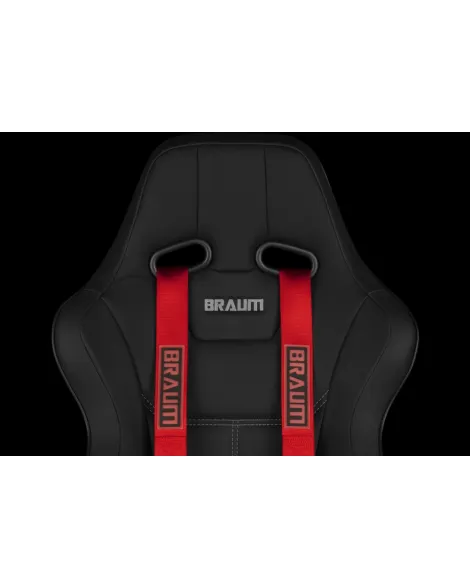 BRAUM Racing Seats 4 Point 2" Strap Racing Harness - Red BRAUM Racing Seats 4 Point 2" Strap Racing Harness - Red