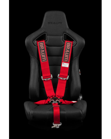BRAUM Racing Seats 5 Point SFI Approved Racing Harness - Red