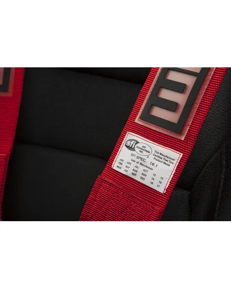 BRAUM Racing Seats 5 Point SFI Approved Racing Harness - Red BRAUM Racing Seats 5 Point SFI Approved Racing Harness - Red