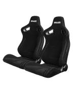 BRAUM Racing Seats Elite Series Sport Seats Black Cloth (Grey Stitching) Pair BRAUM Racing Seats Elite Series Sport Seats Black Cloth (Grey Stitching) Pair