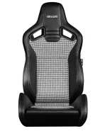 BRAUM Racing Seats Elite V2 Series Sport Seats Black Leatherette | Houndstooth Fabric Pair BRAUM Racing Seats Elite V2 Series Sport Seats Black Leatherette | Houndstooth Fabric Pair
