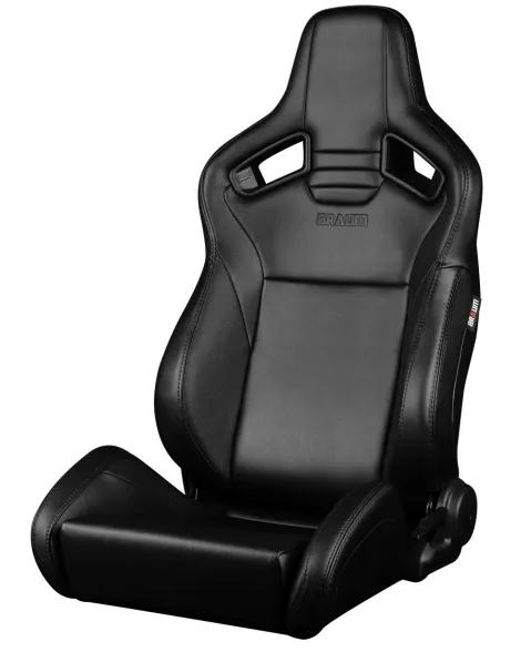 BRAUM Racing Seats Elite V2 Series Sport Seats Black Leatherette Pair