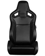 BRAUM Racing Seats Elite V2 Series Sport Seats Black Leatherette Pair BRAUM Racing Seats Elite V2 Series Sport Seats Black Leatherette Pair