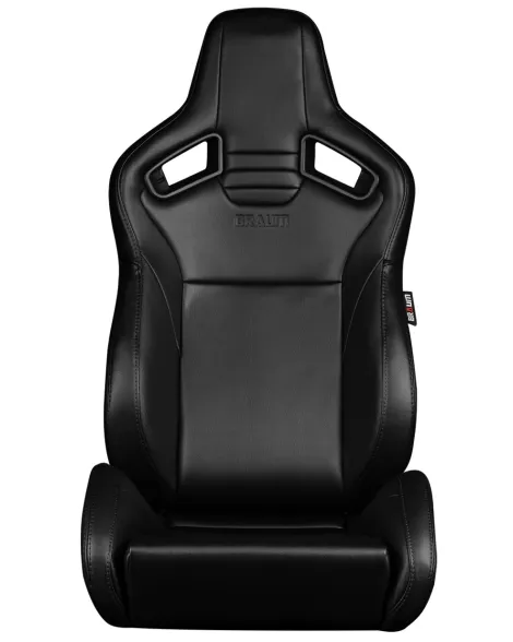 BRAUM Racing Seats Elite V2 Series Sport Seats Black Leatherette Pair BRAUM Racing Seats Elite V2 Series Sport Seats Black Leatherette Pair