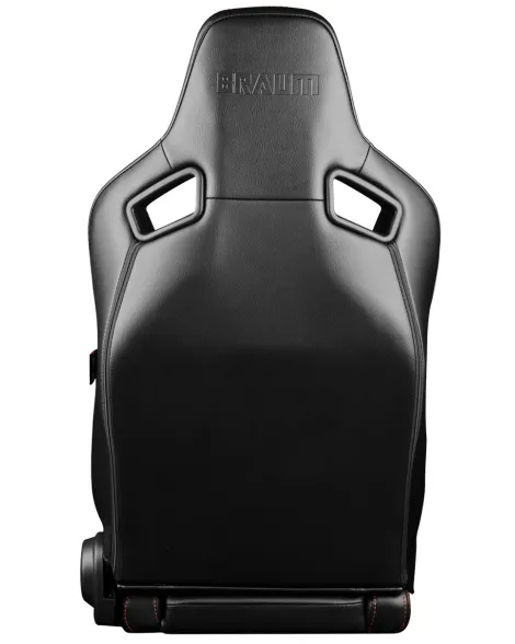 BRAUM Racing Seats Elite V2 Series Sport Seats Black & Red Leatherette Pair BRAUM Racing Seats Elite V2 Series Sport Seats Black & Red Leatherette Pair