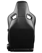 BRAUM Racing Seats Elite V2 Series Sport Seats Black Leatherette | Red Fabric Pair