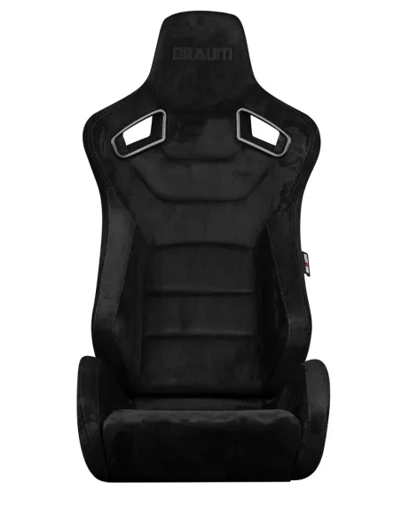 BRAUM Racing Seats Elite Series Sport Seats Black Suede (Grey Stitching) PAIR BRAUM Racing Seats Elite Series Sport Seats Black Suede (Grey Stitching) PAIR