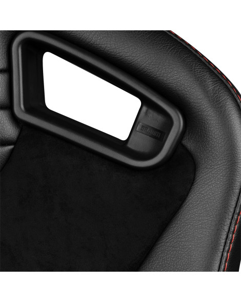 BRAUM Racing Seats Elite V2 Series Sport Seats Black Leatherette | Black Suede Pair BRAUM Racing Seats Elite V2 Series Sport Seats Black Leatherette | Black Suede Pair