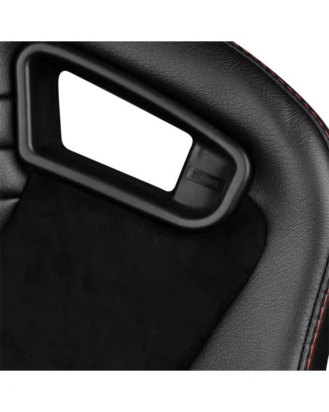 BRAUM Racing Seats Elite V2 Series Sport Seats Black Leatherette | Black Suede Pair BRAUM Racing Seats Elite V2 Series Sport Seats Black Leatherette | Black Suede Pair