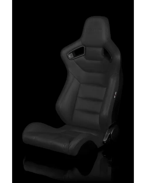 BRAUM Racing Seats Elite Series Sport Seats Charcoal Grey Leatherette Pair BRAUM Racing Seats Elite Series Sport Seats Charcoal Grey Leatherette Pair
