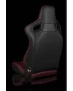 BRAUM Racing Seats Elite Series Sport Seats Maroon Leatherette Pair BRAUM Racing Seats Elite Series Sport Seats Maroon Leatherette Pair
