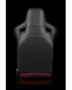 BRAUM Racing Seats Elite Series Sport Seats Maroon Leatherette Pair BRAUM Racing Seats Elite Series Sport Seats Maroon Leatherette Pair