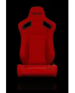 BRAUM Racing Seats Elite Series Sport Seats Red Cloth (Black Stitching) Pair