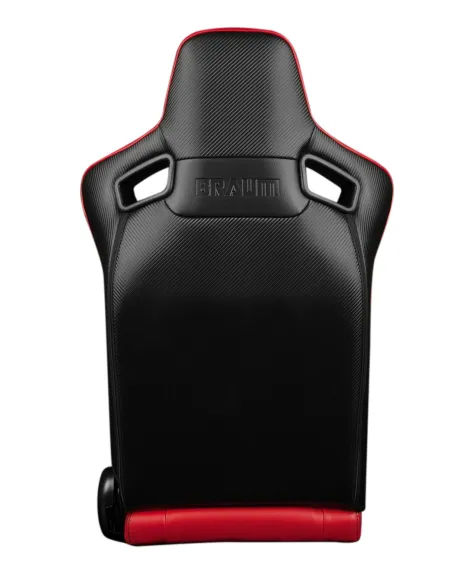 BRAUM Racing Seats Elite Series Sport Seats Red Suede (White Stitching) PAIR BRAUM Racing Seats Elite Series Sport Seats Red Suede (White Stitching) PAIR