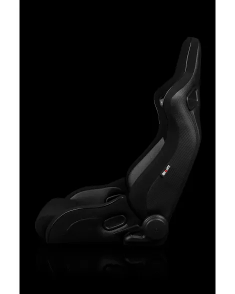 BRAUM Racing Seats Elite-R Series Sport Seats Black Cloth | Black Trim Pair BRAUM Racing Seats Elite-R Series Sport Seats Black Cloth | Black Trim Pair