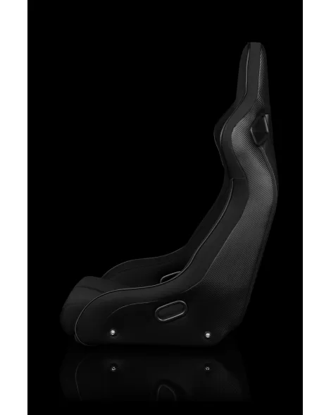 BRAUM Racing Seats Elite-R Series Fixed-Back Seat Black Polo Cloth (Black Stitching / Black Piping) Single BRAUM Racing Seats Elite-R Series Fixed-Back Seat Black Polo Cloth (Black Stitching / Black Piping) Single