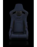 BRAUM Racing Seats Elite-R Series Sport Seats Blue Cloth (Black Piping | Black Stitching) Pair