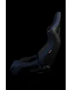 BRAUM Racing Seats Elite-R Series Sport Seats Blue Cloth (Black Piping | Black Stitching) Pair