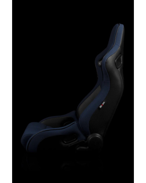 BRAUM Racing Seats Elite-R Series Sport Seats Blue Cloth (Black Piping | Black Stitching) Pair BRAUM Racing Seats Elite-R Series Sport Seats Blue Cloth (Black Piping | Black Stitching) Pair