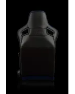 BRAUM Racing Seats Elite-R Series Sport Seats Blue Cloth (Black Piping | Black Stitching) Pair