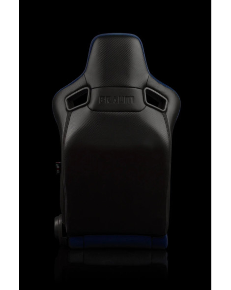 BRAUM Racing Seats Elite-R Series Sport Seats Blue Cloth (Black Piping | Black Stitching) Pair BRAUM Racing Seats Elite-R Series Sport Seats Blue Cloth (Black Piping | Black Stitching) Pair