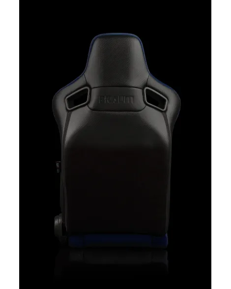 BRAUM Racing Seats Elite-R Series Sport Seats Blue Cloth (Black Piping | Black Stitching) Pair BRAUM Racing Seats Elite-R Series Sport Seats Blue Cloth (Black Piping | Black Stitching) Pair