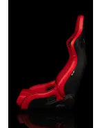BRAUM Racing Seats Elite-R Series Sport Seats Red Leatherette (Black Stitching / Black Piping) Pair BRAUM Racing Seats Elite-R Series Sport Seats Red Leatherette (Black Stitching / Black Piping) Pair