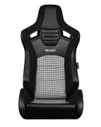 BRAUM Racing Seats Elite-S Series Sport Seats Black Leatherette | Black & White Houndstooth Pair BRAUM Racing Seats Elite-S Series Sport Seats Black Leatherette | Black & White Houndstooth Pair
