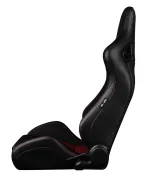 BRAUM Racing Seats Elite-S Series Sport Seats Black Leatherette | Red Houndstooth Pair BRAUM Racing Seats Elite-S Series Sport Seats Black Leatherette | Red Houndstooth Pair