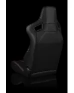 BRAUM Racing Seats Elite-X Series Sport Seats Black Diamond (Red Stitching) Pair