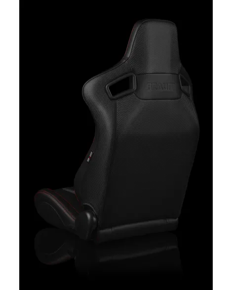 BRAUM Racing Seats Elite-X Series Sport Seats Black Diamond (Red Stitching) Pair BRAUM Racing Seats Elite-X Series Sport Seats Black Diamond (Red Stitching) Pair
