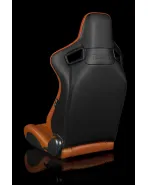 BRAUM Racing Seats Elite-X Series Sport Seats British Tan Leatherette (Black Stitching) Pair BRAUM Racing Seats Elite-X Series Sport Seats British Tan Leatherette (Black Stitching) Pair