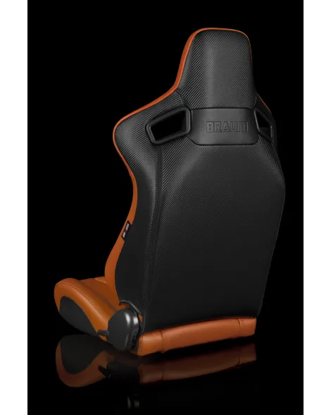 BRAUM Racing Seats Elite-X Series Sport Seats British Tan Leatherette (Black Stitching) Pair BRAUM Racing Seats Elite-X Series Sport Seats British Tan Leatherette (Black Stitching) Pair