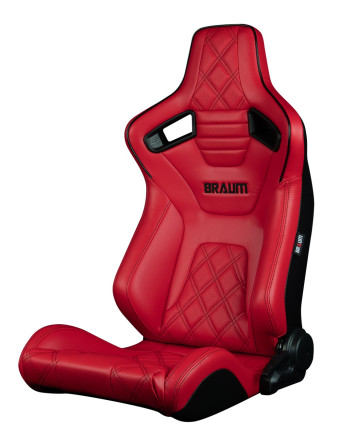 BRAUM Racing Seats Elite-X Series Seats Red Leatherette | Diamond Edition Pair BRAUM Racing Seats Elite-X Series Seats Red Leatherette | Diamond Edition Pair