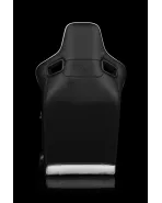 BRAUM Racing Seats Elite-X Series Sport Seats White Diamond (Black Stitching / Black Piping) Pair