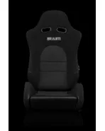 BRAUM Racing Seats Advan Series Sport Seats Black Cloth Alcantara Inserts Pair BRAUM Racing Seats Advan Series Sport Seats Black Cloth Alcantara Inserts Pair