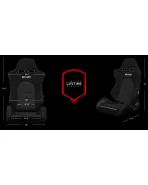 BRAUM Racing Seats Advan Series Sport Seats Black Cloth Alcantara Inserts Pair BRAUM Racing Seats Advan Series Sport Seats Black Cloth Alcantara Inserts Pair