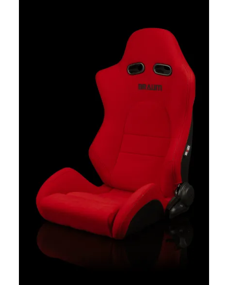 BRAUM Racing Seats Advan Series Sport Seats Red Cloth Pair BRAUM Racing Seats Advan Series Sport Seats Red Cloth Pair