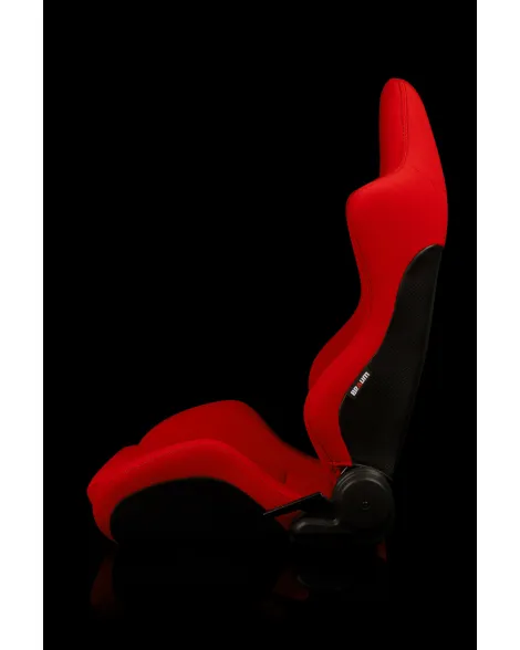 BRAUM Racing Seats Advan Series Sport Seats Red Cloth Pair BRAUM Racing Seats Advan Series Sport Seats Red Cloth Pair